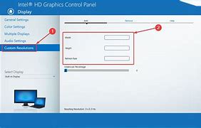 Image result for Intel GMA Control Panel Custom Resolution