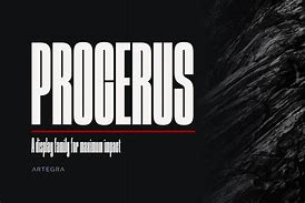Image result for Procerus Font Family