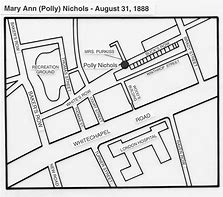 Image result for Jack the Ripper Crime Scene Map