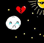 Image result for Sun and Moon Crash Cartoon