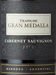 Image result for Trapiche Cabernet Sauvignon Gran Medalla