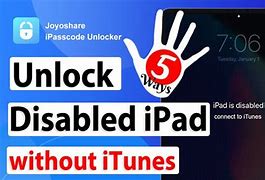 Image result for Unlock Disabled iPad without iTunes