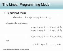 Image result for Linear Programming Model