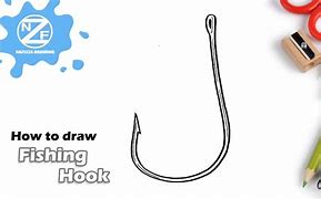Image result for Fish Hook On Log Drawing