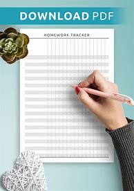 Image result for Free Printable Homework Planner