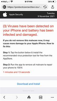 Image result for Fake Virus Scam iPhone