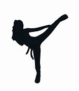 Image result for Karate Girl Silhouette Clip Art