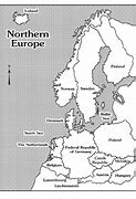 Image result for Outline Map of Northern Europe