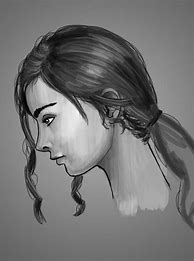 Image result for Side Face Portrait Drawing