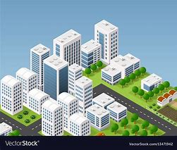 Image result for 3D City Vector
