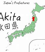 Image result for Akita Prefecture Japan Map