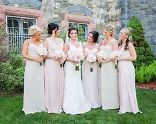 Image result for Blush and Champagne Bridesmaid Dresses