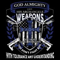 Image result for St. Michael with Fallen Police Officer