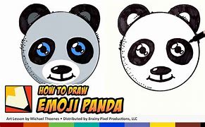 Image result for Draw a Panda Emoji