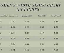 Image result for Wide Shoe Size Chart