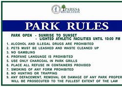 Image result for Rules and Regulations Sign