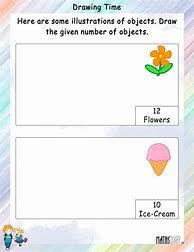 Image result for Drawing Numbers Worksheet