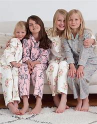 Image result for Silk Pajamas for Little Girls