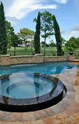 Image result for Beach Entry Pool with Hot Tub