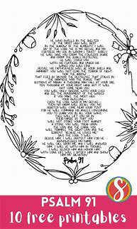 Image result for Psalm 91 Coloring Page