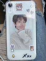 Image result for Clear Phone Case with Photo Cards Kpop