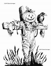 Image result for Scarecrow Sketch Reference