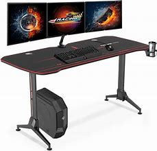 Image result for Gaming Computer Height Adjustable Desk