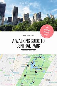 Image result for Central Park Walking Tour Map
