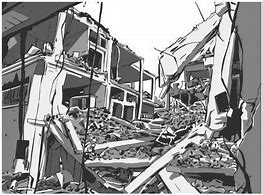 Image result for Collapsed Building Cartoon