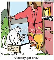 Image result for Door to Door Salesman Cartoon
