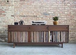 Image result for Record Player Cabinet with Storage