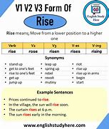 Image result for Rise Meaning in English