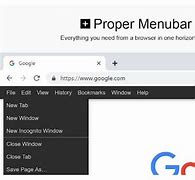 Image result for Chrome Menu Bar