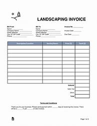 Image result for Free Lawn Care Invoice Template