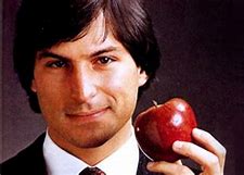Image result for Steve Jobs Holding Apple