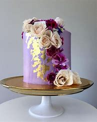 Image result for Elegant Purple Birthday Cake