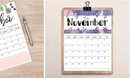 Image result for 4X6 Printable November Calendar