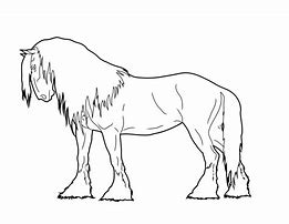 Image result for Draft Horse Drawing