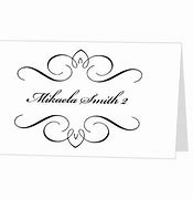 Image result for Fold Over Place Card Template