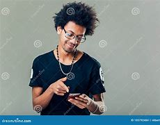 Image result for Black Man Holding Cell Phone