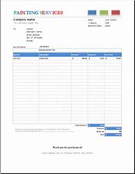 Image result for Painting Contractor Invoice Templates