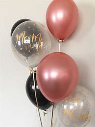 Image result for Black Background with Rose Gold Balloons