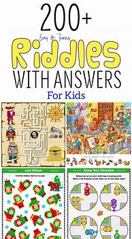 Image result for Funny Riddles and Answers for Kids