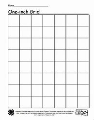 Image result for One Inch Square Grid Printable