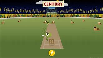 Image result for Google Doodle Cricket Game