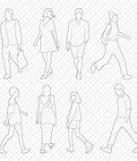 Image result for AutoCAD People Walking