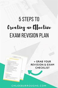 Image result for Revision Plan Example