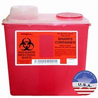 Image result for Biohazard Sharps Container