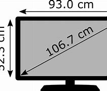 Image result for How Wide Is a 42 Inch TV
