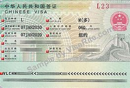 Image result for China Visa Photo Receipt